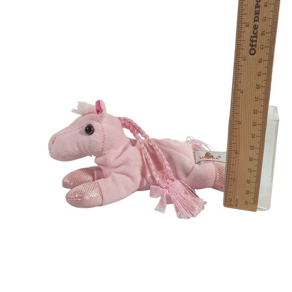 Pink Pony Braids Unipak Plush Toy Child Soft Clean Carnival Crane Machine - Picture 3 of 9